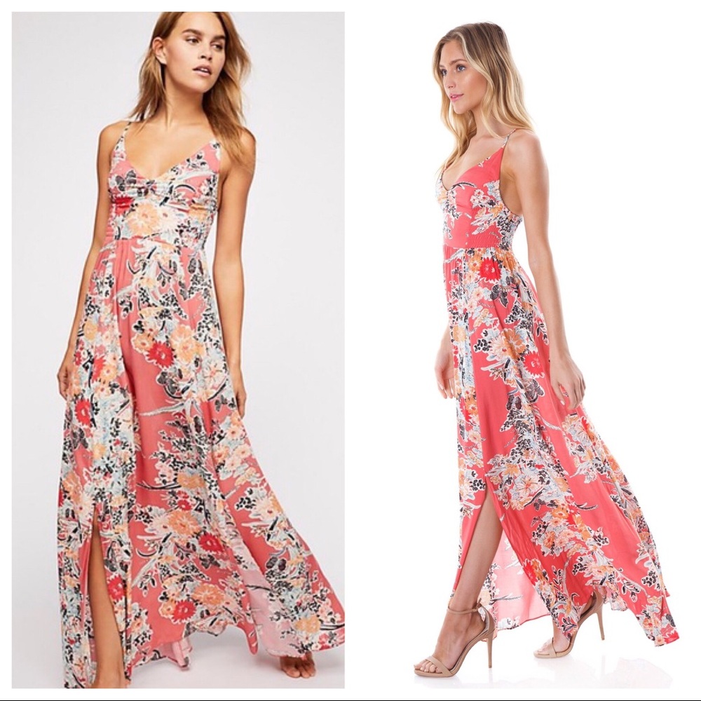 Free People Floral Maxi Dress - EUC!!